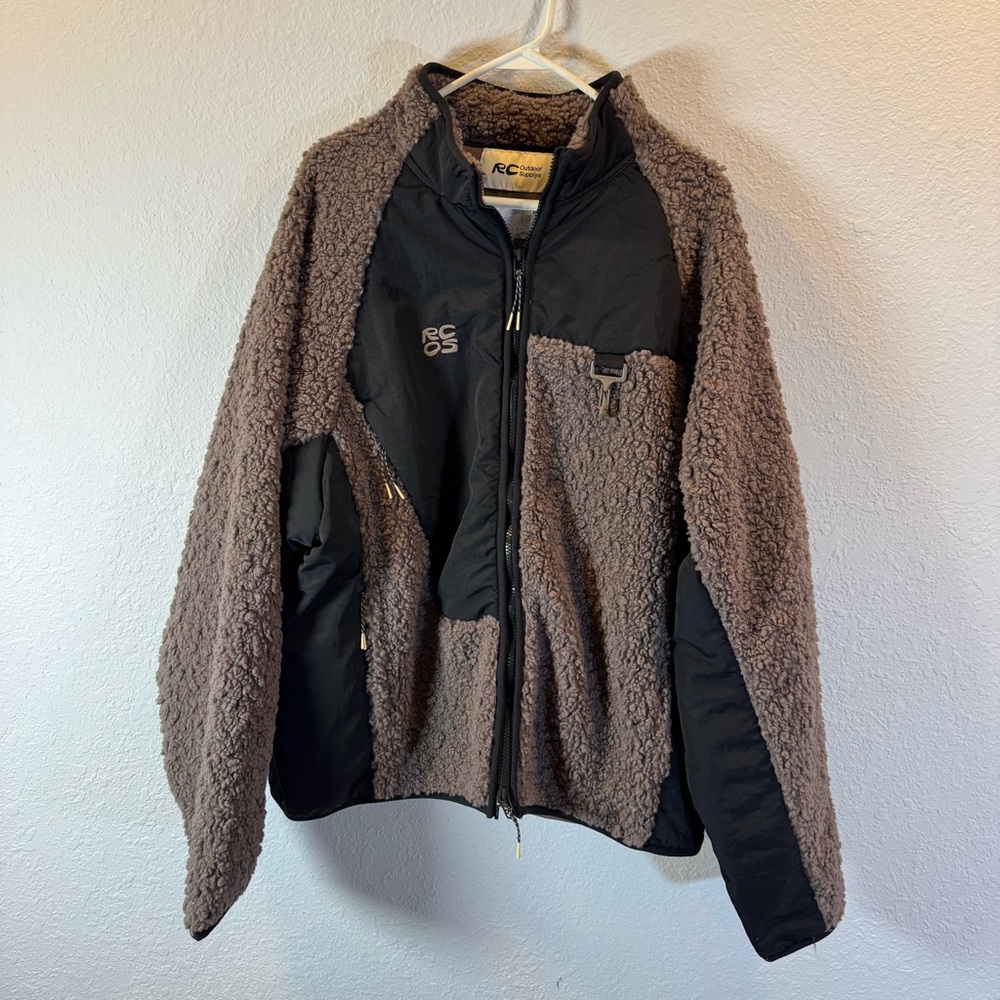 Performance Fleece Jacket - Brown‎ and Black